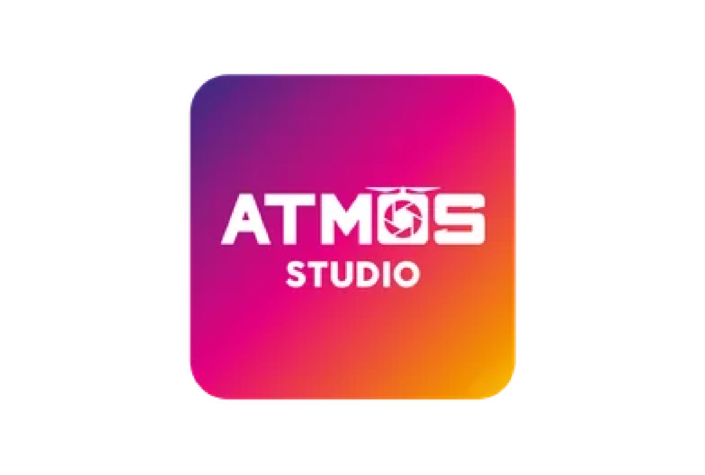 Logo ATMOS STUDIO multicolore